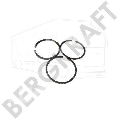 Кольца компрессора 88.0mm 1.00 (толщ. 2.5x2.5x4.0mm)