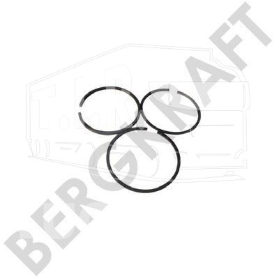 Кольца компрессора 90mm 1.00 (толщины 2.5x2.5x4.0mm)