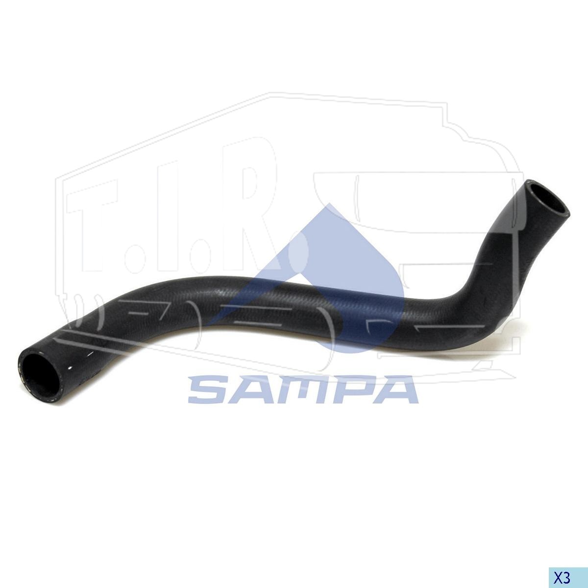 030.380, Патрубок радиатора к расширительному — Sampa