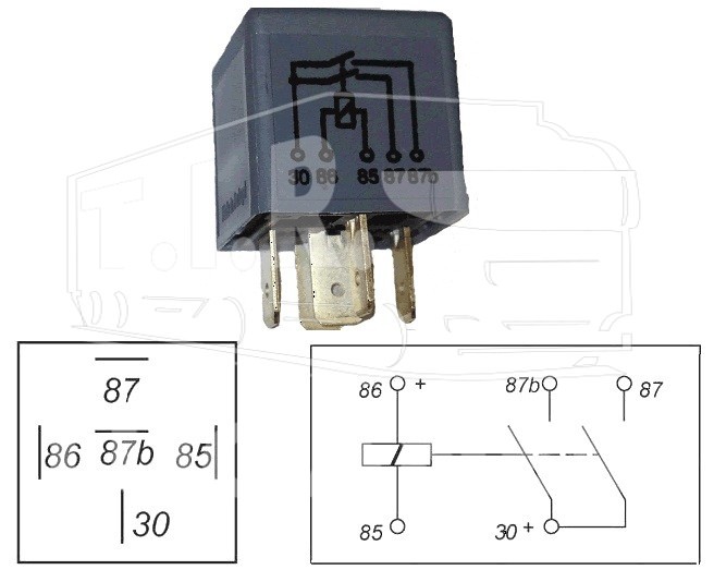 0332015008, Реле 24v 2*10A — Bosch