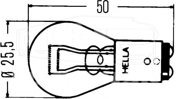 8GD 002 078-241, Лампочка 24v21/5w двухконт. — Hella