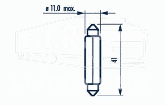 Лампочка 24v5w (салон болш.)   5W