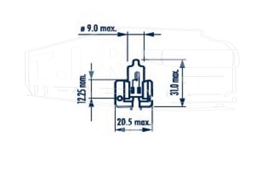 Лампочка H2 24v 70w