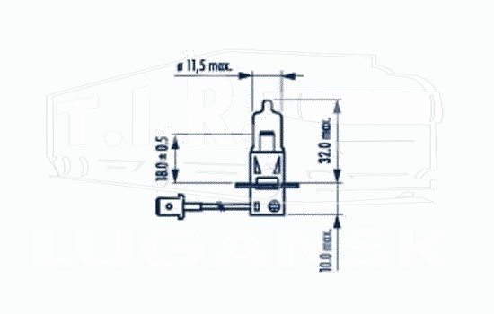 Лампочка H3 24v 70w