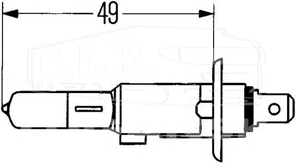 Лампочка H1 24v 70w