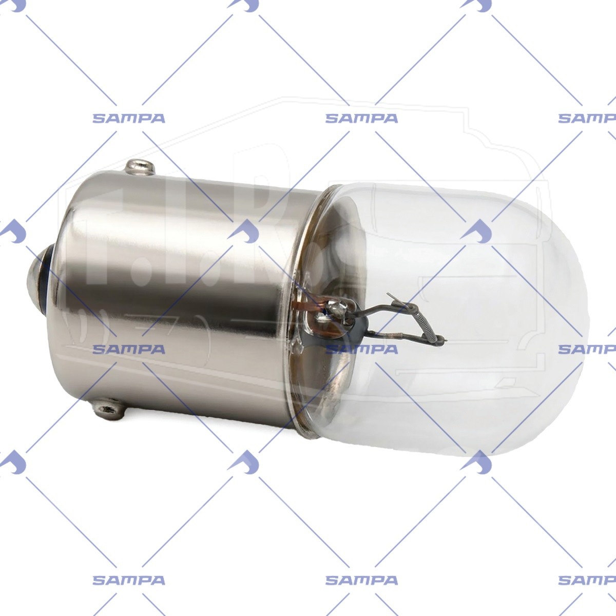 096.1858, Лампочка 24v10w R10W (BA15s) — Sampa