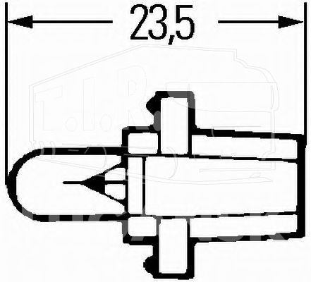 8GA 007 997-061, Лампочка галогенная 24V 1.2W bay8.3d — Hella