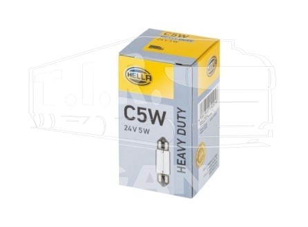 8GM 002 092-241, Лампочка 24v5w (салон стандарт)   C5W — Hella