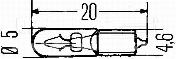 Лампочка 24v1.2w приборы без цоколя