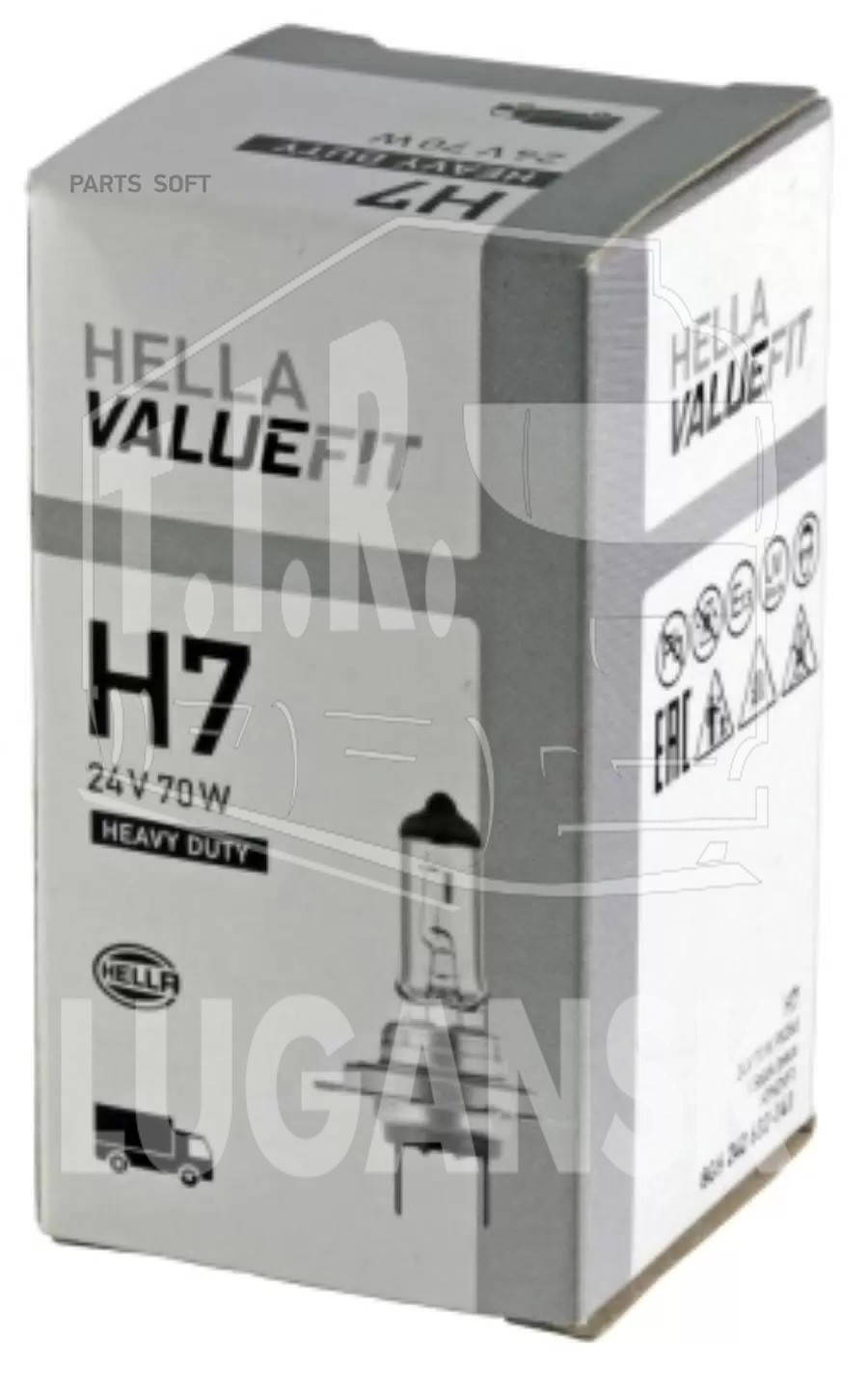 8GH 242 632-141, Лампочка H7 24v70w VALUEFIT 26d — Hella