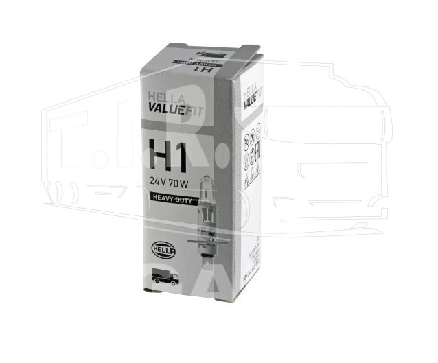 8GH 242 632-021, Лампочка H1 24v 70w VALUEFIT — Hella