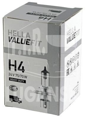 8GJ 242 632-101, Лампочка H4 24v 75/70w  VALUEFIT — Hella
