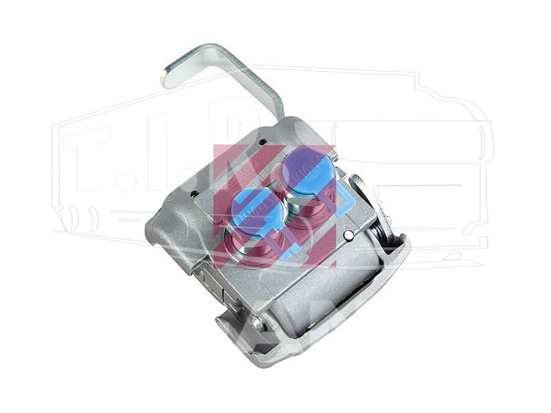 M7103133, Разъем пневмат DuoMatic М16*1,5 с клапаном на тягач — Marshall