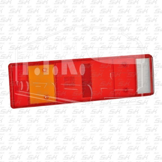 SK-4910009-01, Стекло фонаря 7 секций — S&K GMBH
