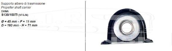 LE 2706.00, Подшипник подвесной D45 — LEMA
