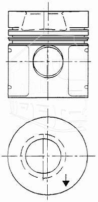 93964610, Поршень — Kolbenschmidt