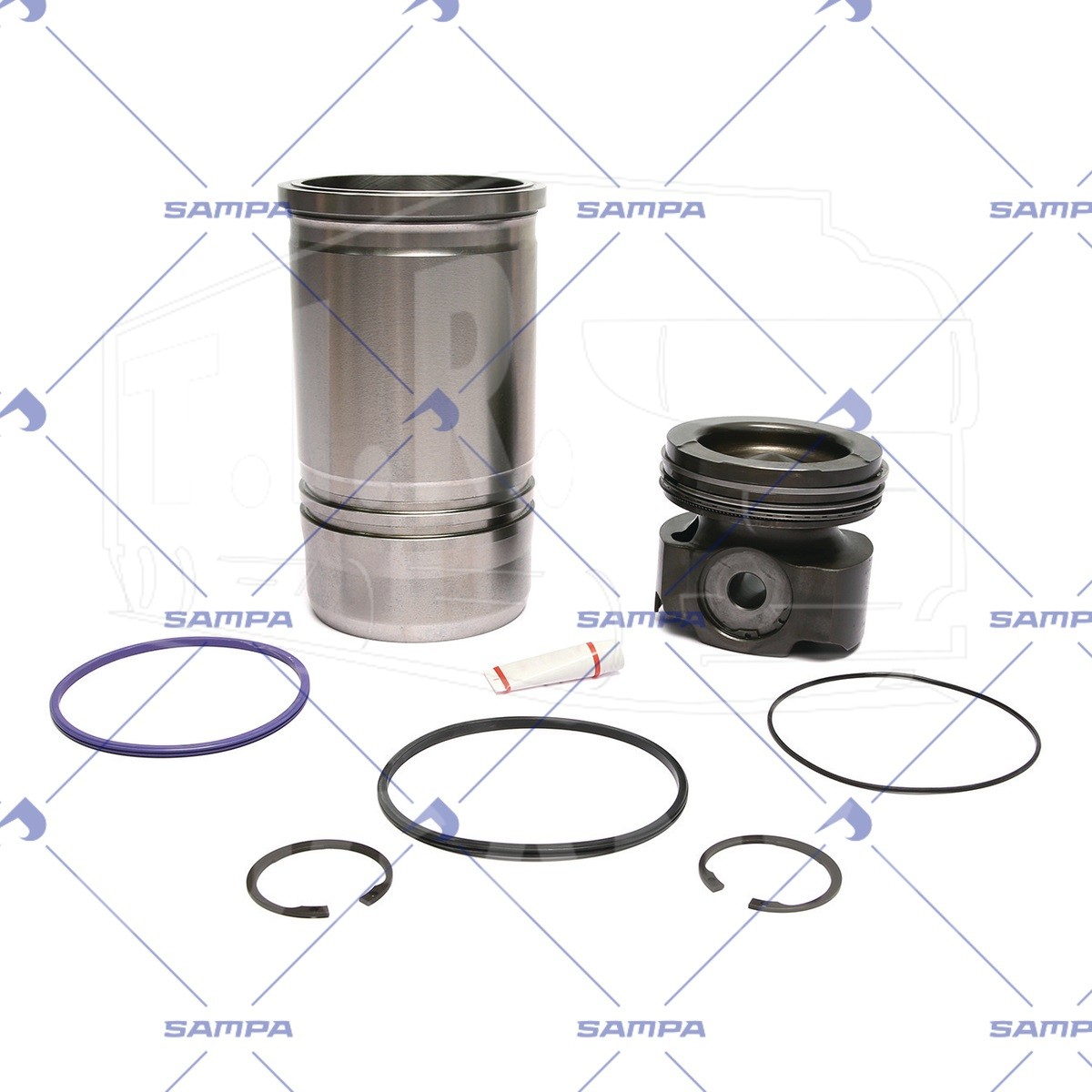 080.1138, Поршневая группа d123.0 mm — Sampa