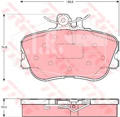 GDB1094, Колодки тормозные — TRW