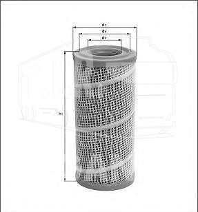 LX1025, Фильтр воздушный — Mahle
