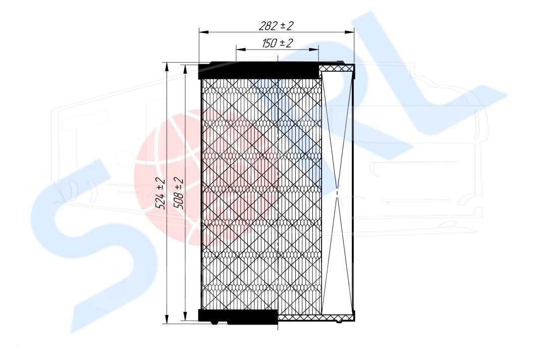 RL1109AC35, Фильтр воздушный — SORL