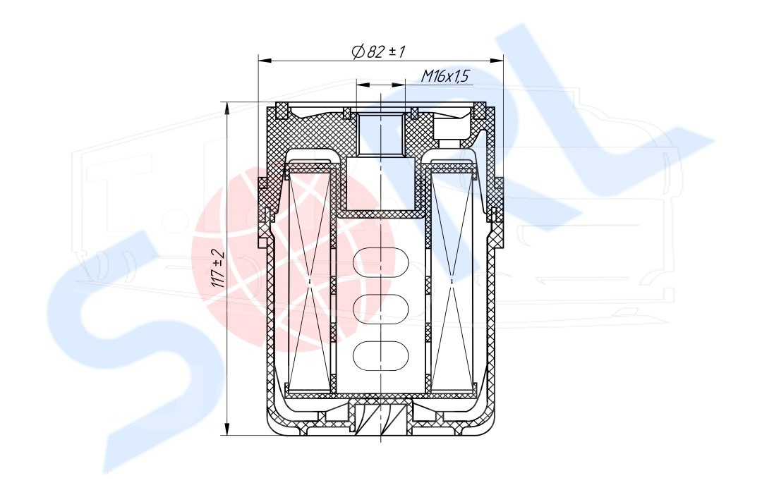 RL6141BA07, Фильтр топливный — SORL