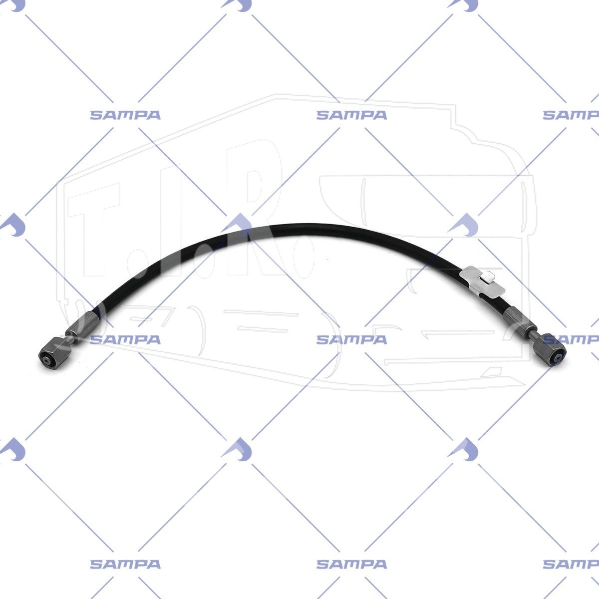 024.071, Шланг подъема кабины 0400mm M12*1,5 — Sampa
