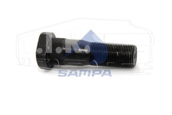080.435, Шпилька колеса М22*1.5*77MM перед — Sampa