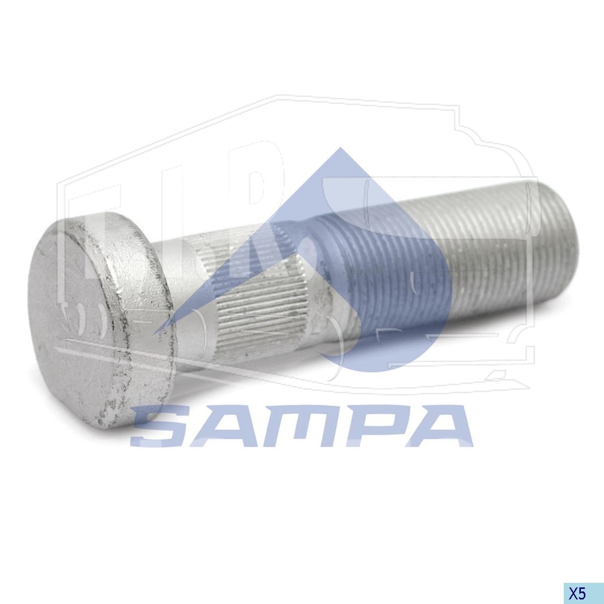 075.103, Шпилька колеса М22*1.5*83 — Sampa