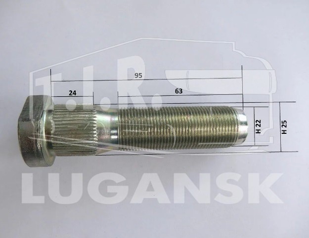 Шпилька колеса М22*1.5*95