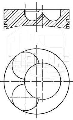 227 44 00, Поршень 108 мм — Mahle