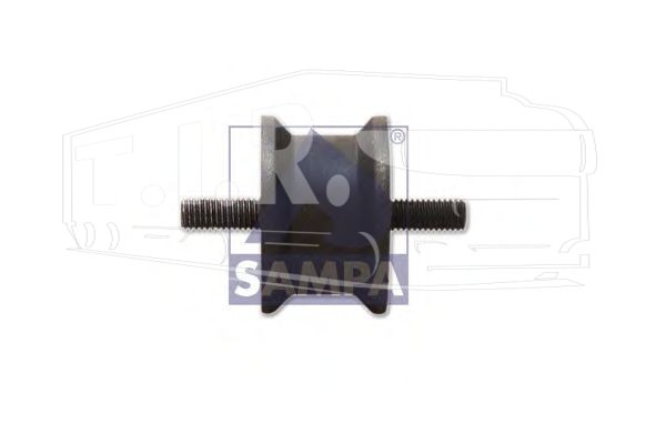 011.151, Подушка радиатора М10*30 d=50 — Sampa